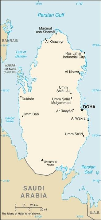 Qatar - Carte