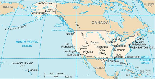 Carte des États-Unis